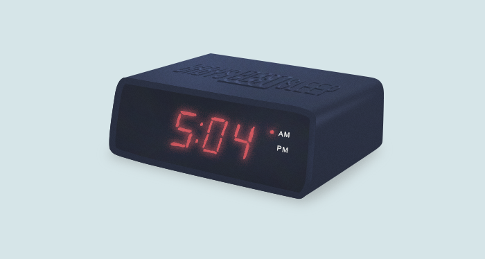 black digital clock with 5:04am - Baby's Best Sleep